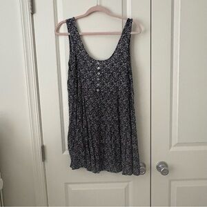 Forever 21 Black and White Floral Mini Dress